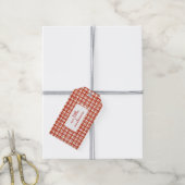 Unsere kleine Mushroom Kariert Baby Dusche Vielen Geschenkanhänger (Mit Garn)