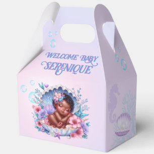 Unsere kleine Perle schwarze Babymädchen-Pastell-M Geschenkschachtel