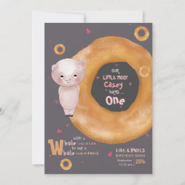 "UNSERE KLEINE PIGGY" | "Liebe & Bagels" Einladung