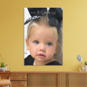 Unsere kleine Prinzessin Foto Leinwand Wandkunst (Insitu (Wohnzimmer))
