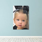 Unsere kleine Prinzessin Foto Leinwand Wandkunst (Insitu (Holzboden))