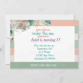 Unsere kleine Prinzessin Geburtstag niedliche köni Einladung (Rückseite)