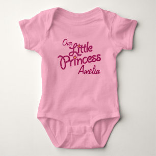 Unsere kleine Prinzessin namens Mädchen Klingel-T- Baby Strampler