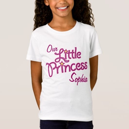 Unsere kleine Prinzessin nannte Mädchen Baby - T-Shirt (Vorderseite)