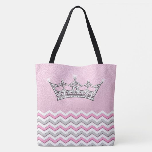 Unsere kleine Prinzessin Personalized Tote Bag Tasche (Rückseite)