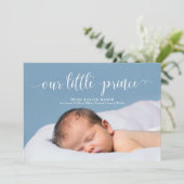 Unsere kleine Prinzessin White Script-Ankündigung  Ankündigung (Stehend Vorderseite)