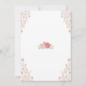 Unsere kleine Prinzessin zum ersten Geburtstag pin Einladung (Rückseite)