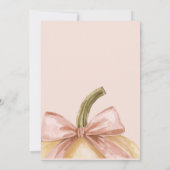 Unsere kleine Pumpkin auf der Way Fall Baby Dusche Einladung (Rückseite)