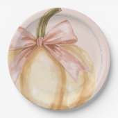 Unsere kleine Pumpkin auf der Way Fall Baby Dusche Pappteller (Vorderseite)