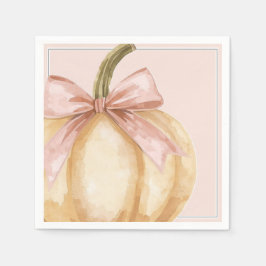 Unsere kleine Pumpkin auf der Way Fall Baby Dusche Serviette