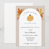 Unsere kleine Pumpkin Baby Dusche Einladung (Vorne/Hinten)