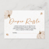 Unsere kleine Pumpkin Babydusche Windelwanne Begleitkarte (Vorderseite)