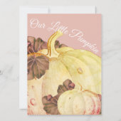 Unsere kleine Pumpkin BOHO Mauve Baby Girl Dusche (Rückseite)