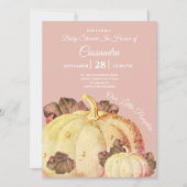 Unsere kleine Pumpkin BOHO Mauve Baby Girl Dusche (Vorderseite)