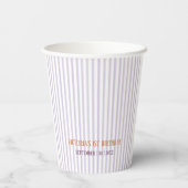 Unsere kleine Pumpkin erste Geburtstagsparty Pappbecher (Rückseite)