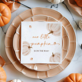 Unsere kleine Pumpkin Herbst Herbstdusche Serviette