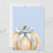 Unsere kleine Pumpkin on Way Fall Baby Shower Inv Einladung (Rückseite)