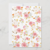 Unsere kleine Pumpkin Pink 2. Geburtstag Einladung (Rückseite)