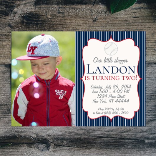 Unsere kleine, schluckende Baseball-Party Einladun Einladung