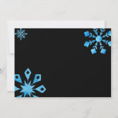 Unsere kleine Schneeflocke kam zur Geburtsankündig Einladung (Rückseite)