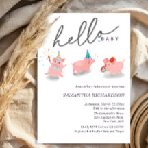 Unsere kleine Schweine-Baby-Party