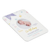 Unsere kleine Segen-Baby-Ankündigung Magnet (Rechte Seite)