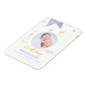 Unsere kleine Segen-Baby-Ankündigung Magnet (Linke Seite)