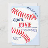 Unsere kleine Slugger Baseball Geburtstagsparty Einladung (Vorderseite)