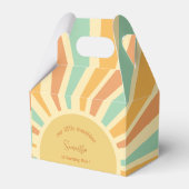 unsere kleine Sonne mit Sonnenstrahlen Geburtstag Geschenkschachtel (Vorderseite)