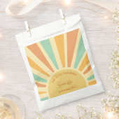 unsere kleine Sonne mit Sonnenstrahlen Geburtstag Geschenktütchen (Ausgeschnitten)