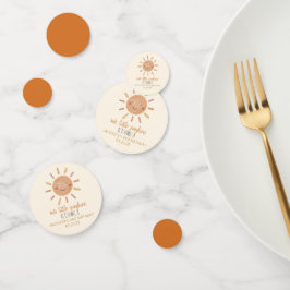 Unsere kleine Sonnenblume-Geburtstagsparty Konfetti