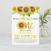 Unsere kleine Sonnenblume macht eine Einladung (Stehend Vorderseite)