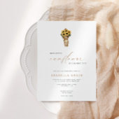 Unsere kleine Sonnenblume - Rustikaler Herbst Gebu Einladung