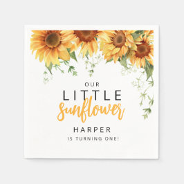 Unsere kleine Sonnenblumenparty Serviette