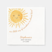 Unsere kleine Sonnenscheindusche Serviette (Vorderseite)