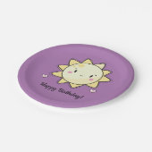 Unsere kleine Sonnenscheinplatte zum Geburtstag Pappteller (Schrägansicht)