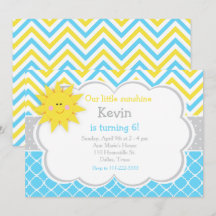 Unsere kleine "Sunshine Blue and Yellow Birthday P