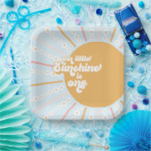Unsere kleine Sunshine boho blumengeschmückten ers Pappteller (Party)