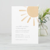 Unsere kleine Sunshine Geburtstagsparty Einladung (Stehend Vorderseite)