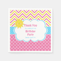 Unsere kleine "Sunshine Pink and Yellow Birthday P