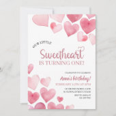 Unsere kleine Süße, die einen Geburtstag dreht Einladung (Vorderseite)