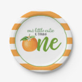 Unsere kleine Süsse dreht eine Platte - oder Strei Pappteller (Vorderseite)