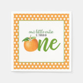 Unsere kleine Süsse dreht einen Napkin - oder Punk Serviette (Vorderseite)