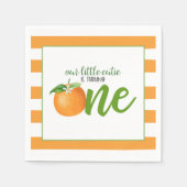 Unsere kleine Süsse dreht einen Napkin - oder Stre Serviette (Vorderseite)