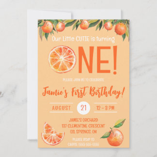 Unsere kleine SÜSSE dreht eins! Erster Geburtstag Einladung