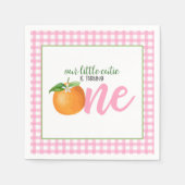 Unsere kleine Süsse dreht One Napkin - Pk Kariert Serviette (Vorderseite)