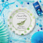 Unsere kleine süße Erbse ist fast hier Dusche Pappteller (Party)