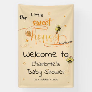 Unsere kleine süße Honig ist auf dem Weg Baby Show Banner