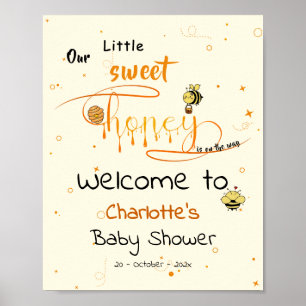 Unsere kleine süße Honig ist auf dem Weg Baby Show Poster