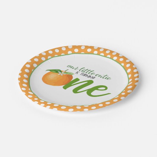 Unsere kleine Süsse ist es, eine Platte - oder Pun Pappteller (Schrägansicht)